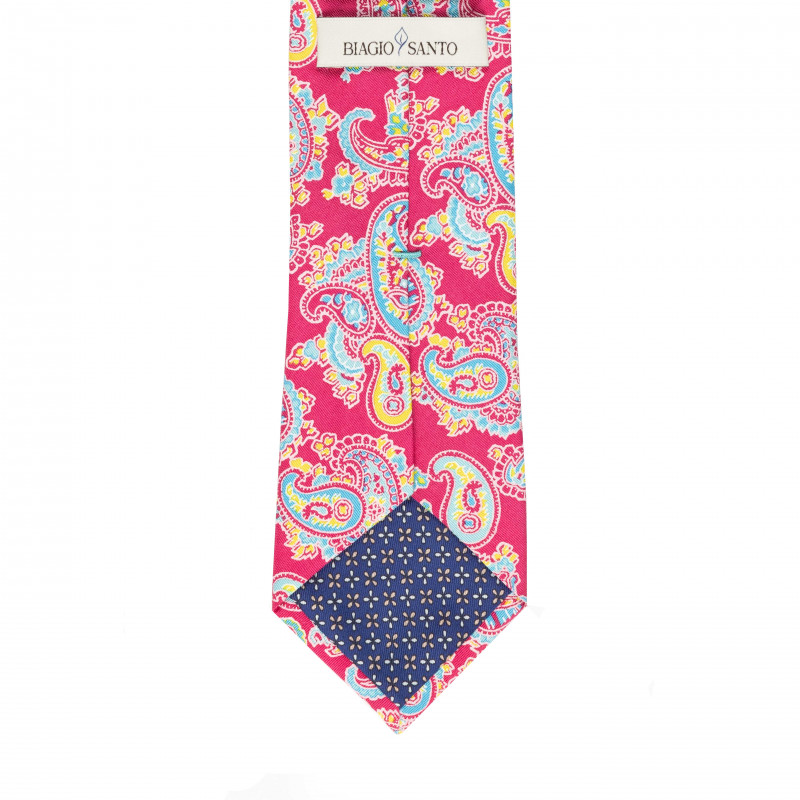 Pink paisley tie