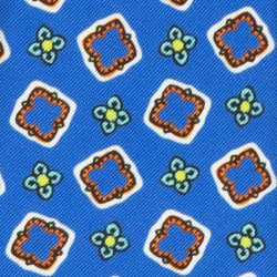 Cravatta fantasia azzurro 2