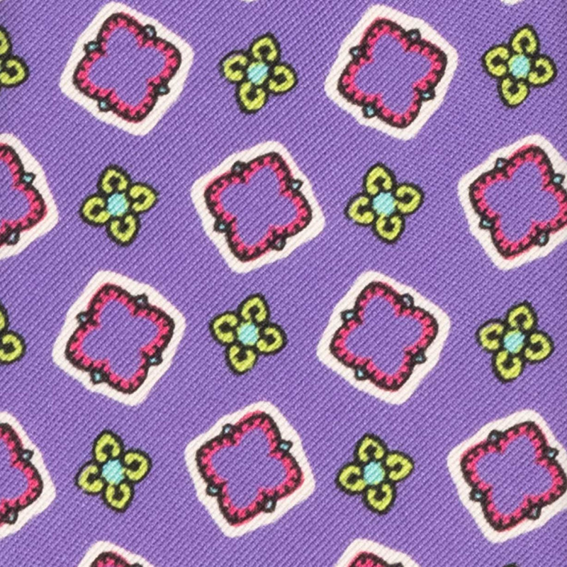 lilac pattern tie