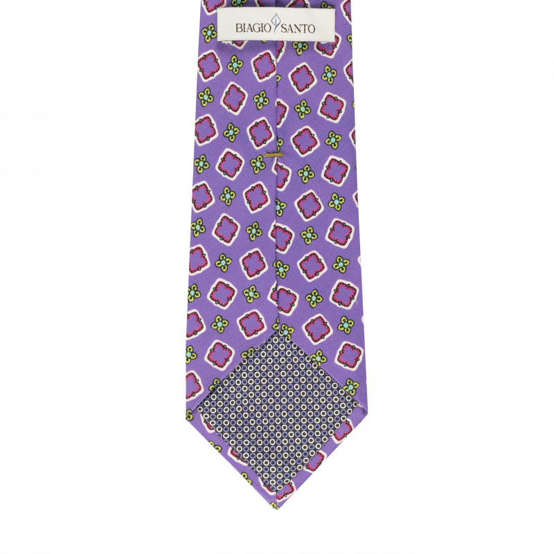 lilac pattern tie