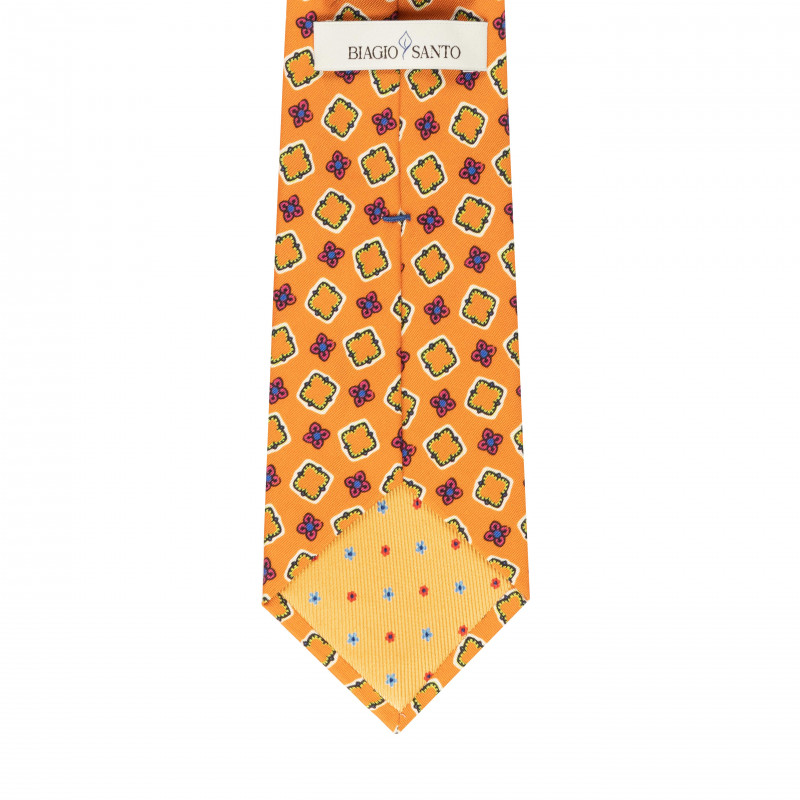 Orange pattern tie Orange pattern tie