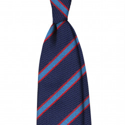 Navy stripes tie