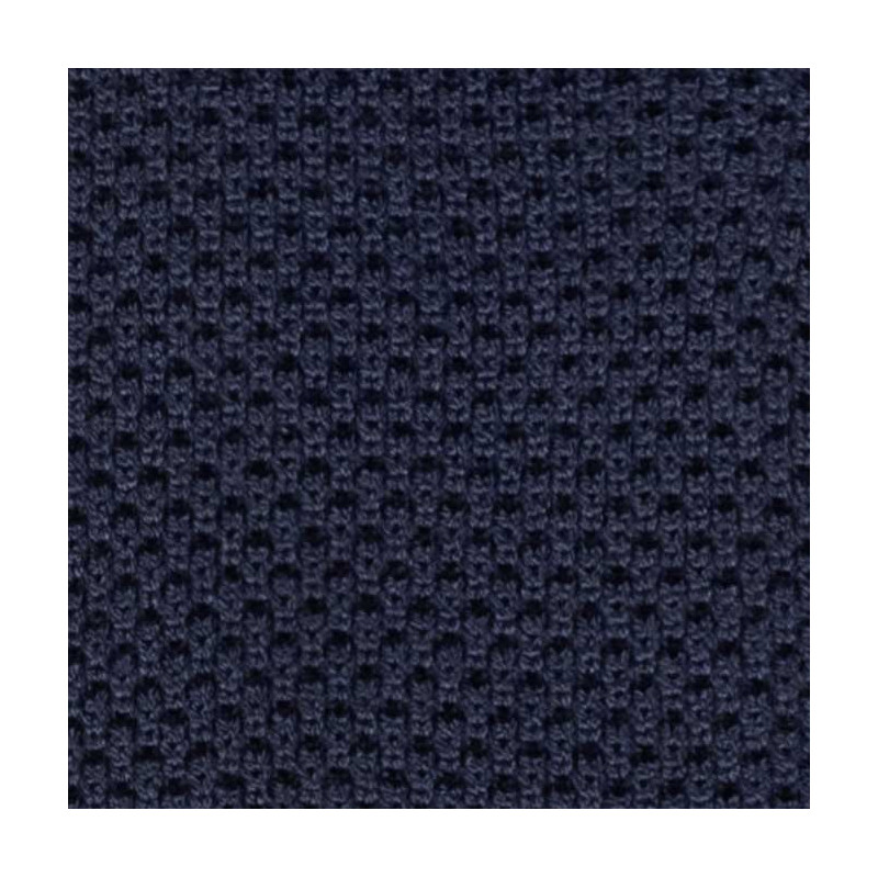 Navy silk knitted tie Navy silk knitted tie