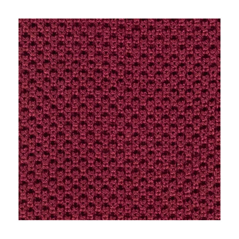 Cravatta a maglia in seta bordeaux Cravatta a maglia in seta bordeaux