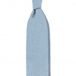 Light blue silk knitted tie