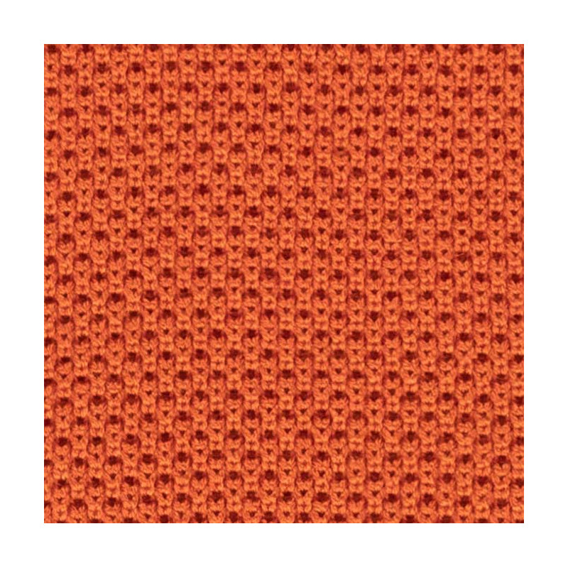 Orange silk knitted tie Orange silk knitted tie