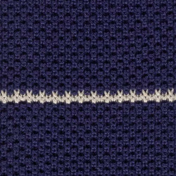 Navy stripes knitted tie 2