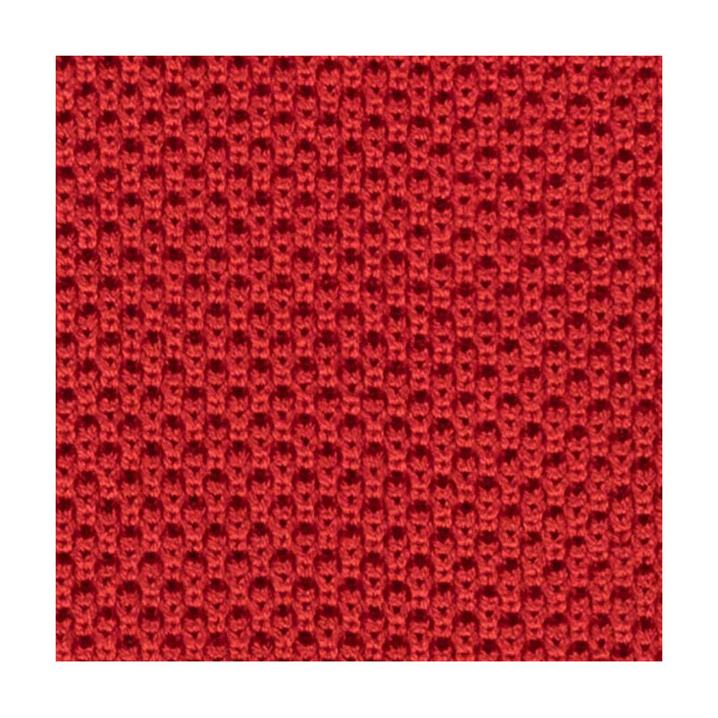 Red silk knitted tie