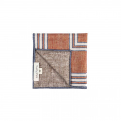 Rust double face pocket square 2