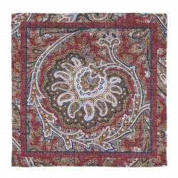 Pochette double face bordeaux