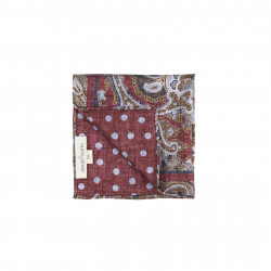 Pochette double face bordeaux 2