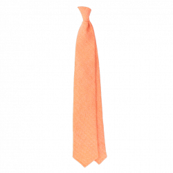 Orange herringbone cashmere