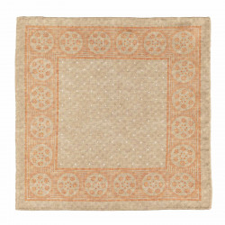 Beige double face pocket...