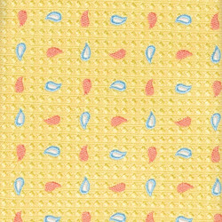 Yellow micro paisley tie 2