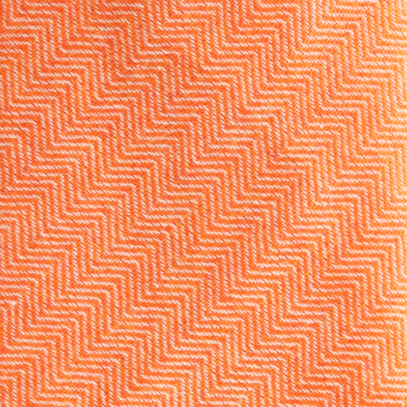Orange herringbone cashmere Orange herringbone cashmere