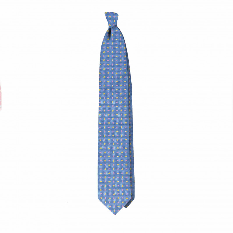 Light blue micro paisley tie