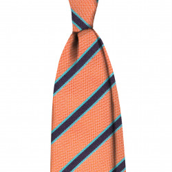 Salmon stripes tie