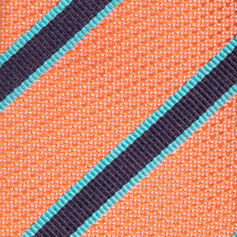 Cravatta a righe salmone Cravatta a righe salmone