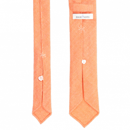Orange herringbone cashmere Orange herringbone cashmere