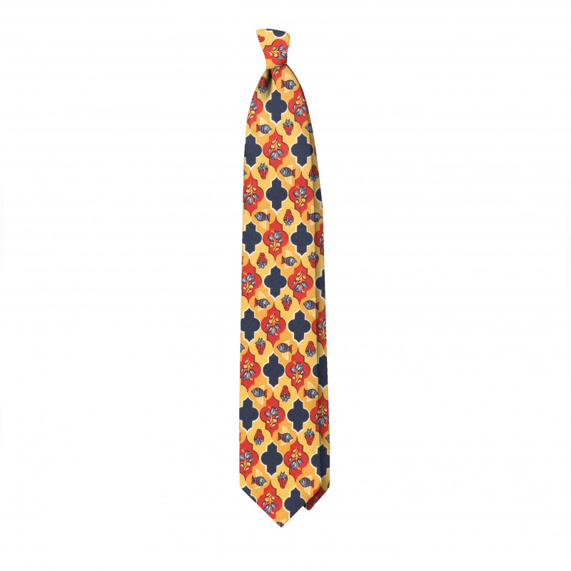 Gold pattern vintage tie
