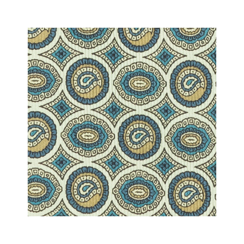 Green medallions vintage tie