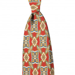 Red pattern vintage tie