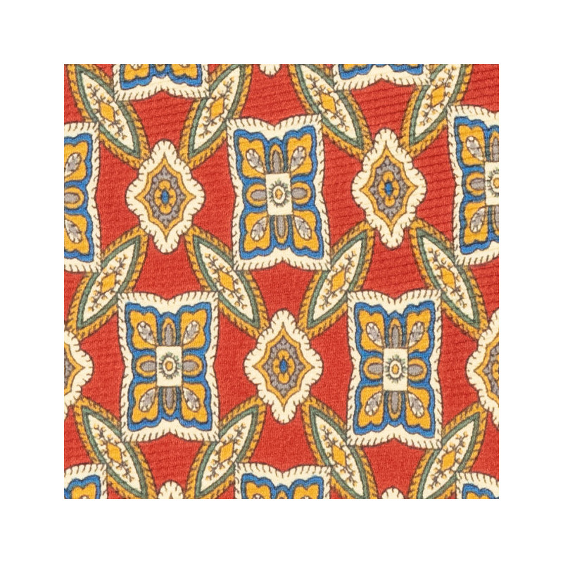 Red pattern vintage tie