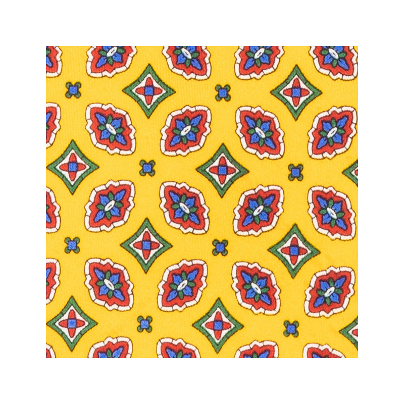 Cravatta vintage fantasia gialla Cravatta vintage fantasia gialla