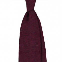 Solid cashmere 3 folds tie...