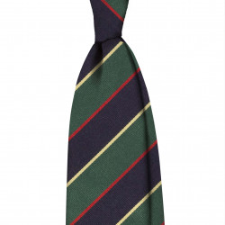 Jacquard stripe 3 folds tie...