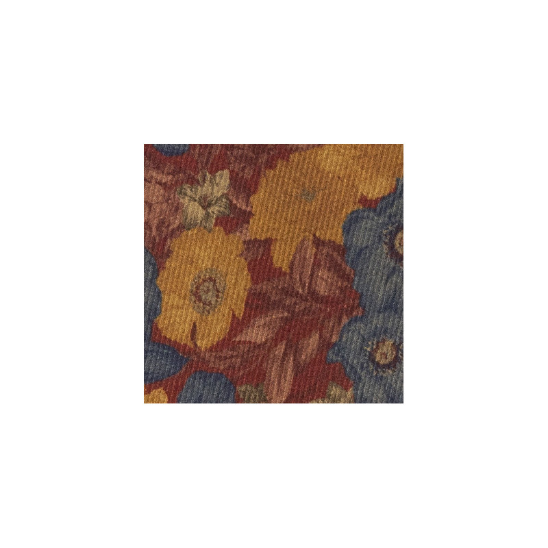 Vintage flower 3 folds tie - Bordeaux