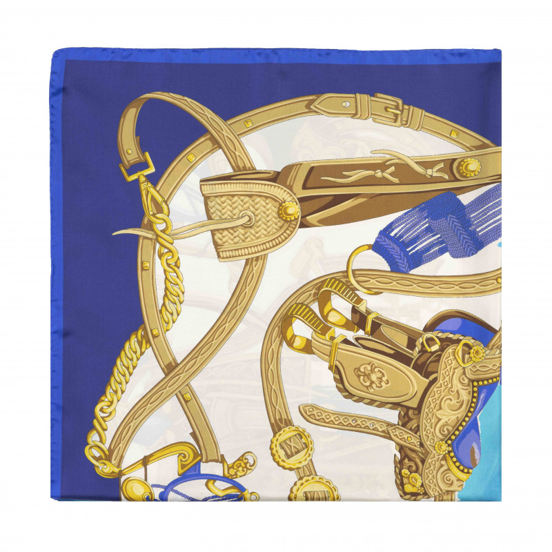 Foulard seta con motivo cinture -...