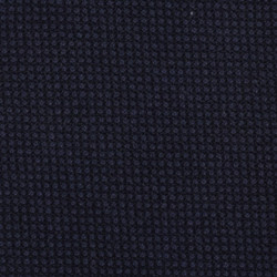 Solid 3 folds wool tie - navy 2