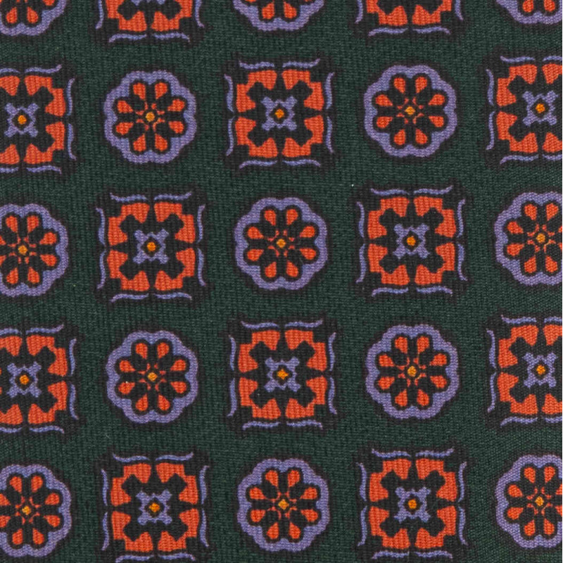 Ancient madder 3 folds tie - green... Ancient madder 3 folds tie - green...