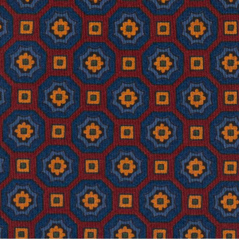 Ancient madder 3 folds tie - bordeaux...