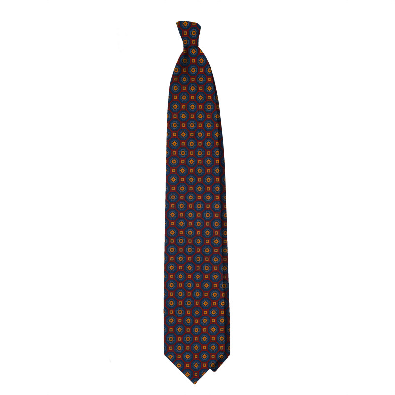 Ancient madder 3 folds tie - bordeaux...