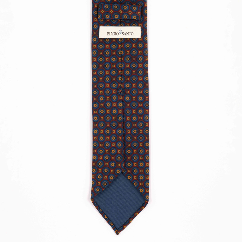 Ancient madder 3 folds tie - bordeaux...