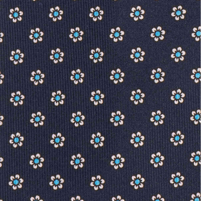 Cravatta 3 pieghe in seta stampata a... Cravatta 3 pieghe in seta stampata a...