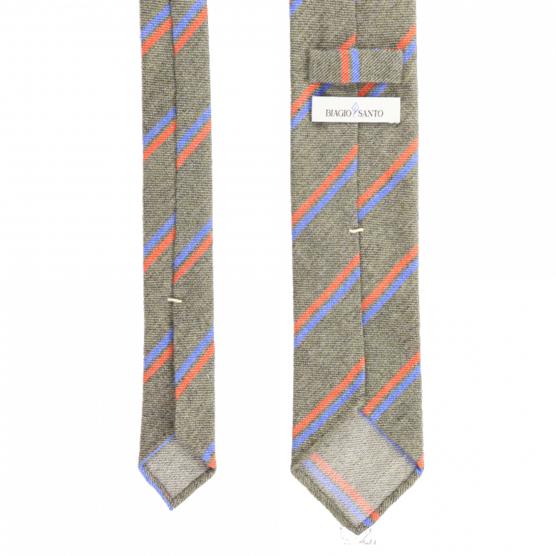 Regimental verde oliva cashmere Regimental verde oliva cashmere