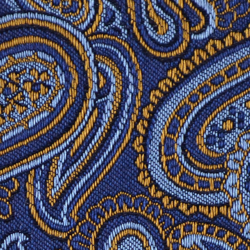 Paisley blu jacquard