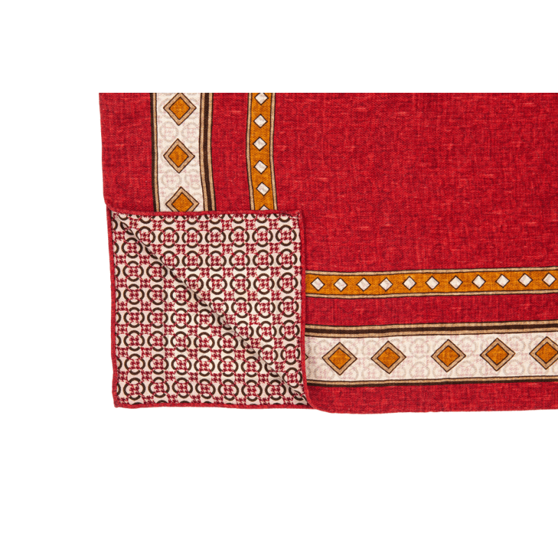 Double face pure silk scarf - red Double face pure silk scarf - red