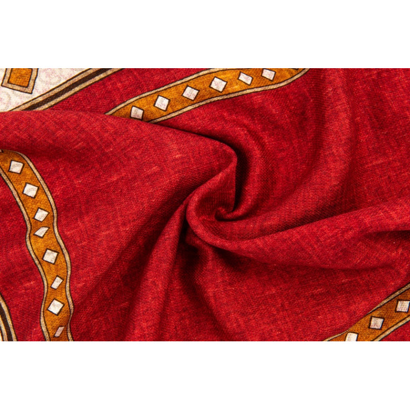 Double face pure silk scarf - red Double face pure silk scarf - red