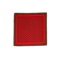 Circle Vintage silk - red