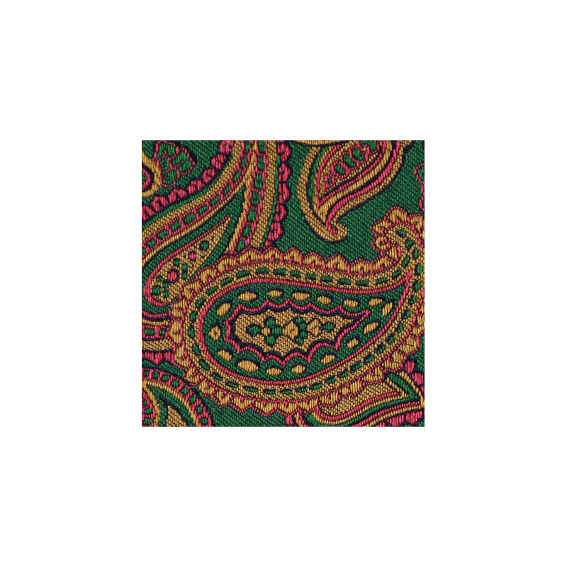 Green paisley jacquard