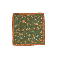 horse motif linen/cotton...