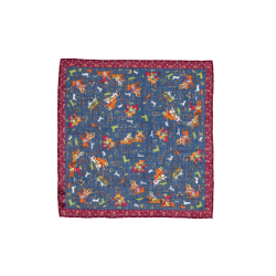 Pochette lino/cotone motivo...