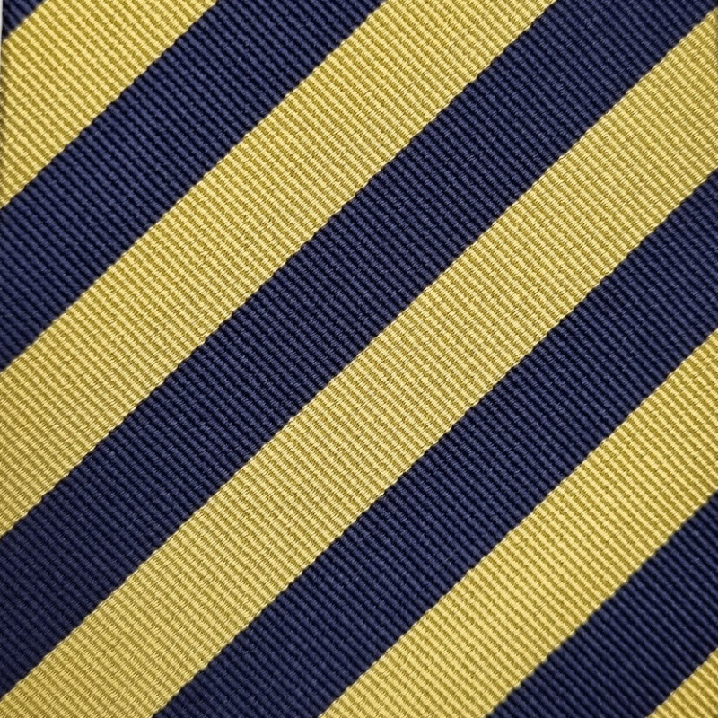 Reps jacquard stripes - Navy/gold