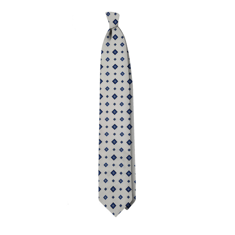 Twille print 3 folds unlined tie -... Twille print 3 folds unlined tie -...