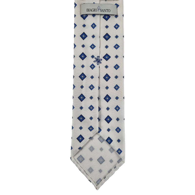Twille print 3 folds unlined tie -... Twille print 3 folds unlined tie -...