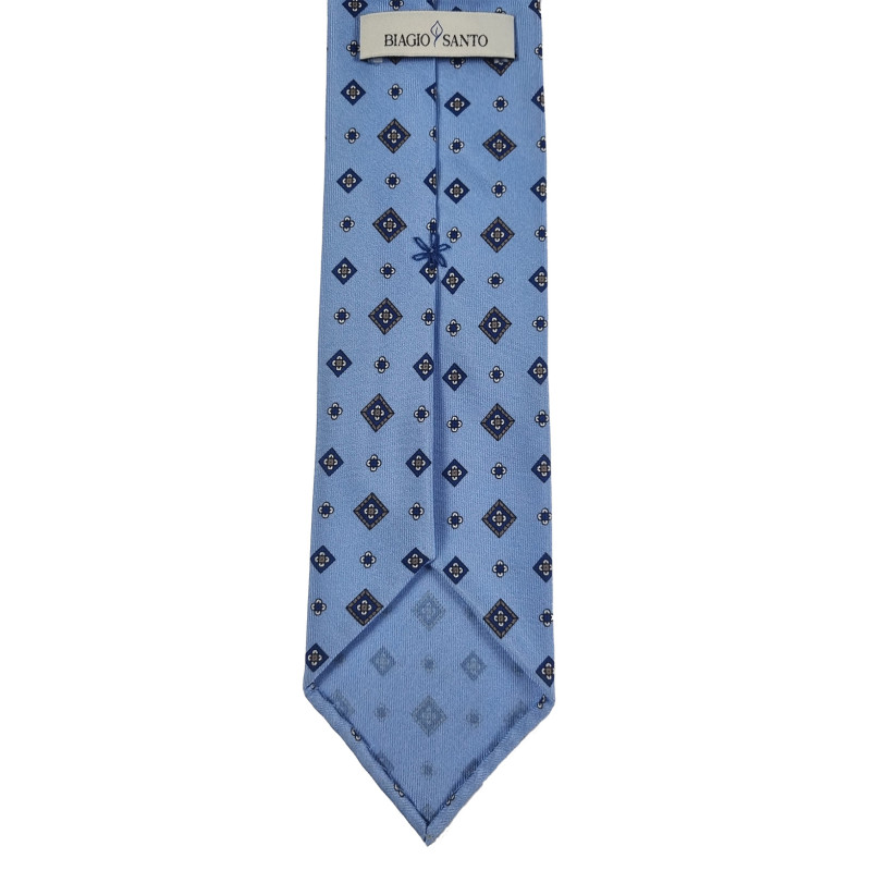 Twille print 3 folds unlined tie -... Twille print 3 folds unlined tie -...